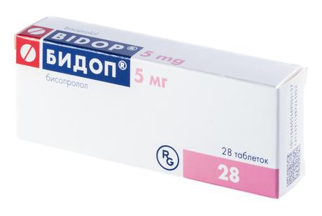 Фото Бидоп, таблетки 5 мг, 28 шт.