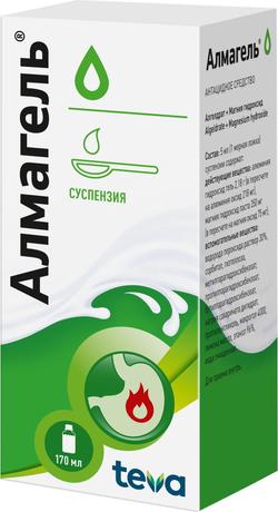 Фото Алмагель, суспензия, 170 мл