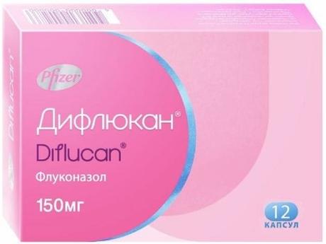 Фото Дифлюкан, капсулы 150 мг, 12 шт.