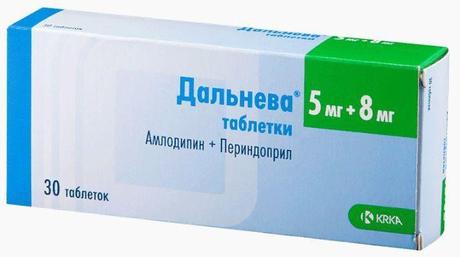 Фото Дальнева, таблетки 5 мг+8 мг, 30 шт.