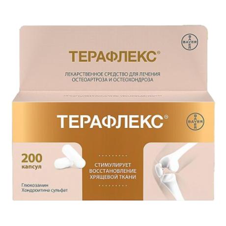 Фото Терафлекс, капсулы 500 мг+400 мг, 200 шт.