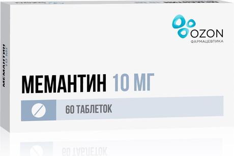 Фото Мемантин таблетки, покрытые пленочной оболочкой 10 мг, 60 шт.