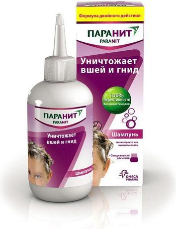 Фото Паранит, шампунь от вшей, 200 мл