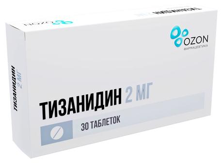 Фото Тизанидин, таблетки 2 мг, 30 шт. (Озон)