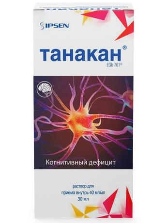 Фото Танакан, раствор 40 мг/мл 30 мл, 1 шт.