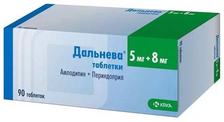 Фото Дальнева, таблетки 5 мг+8 мг, 90 шт.
