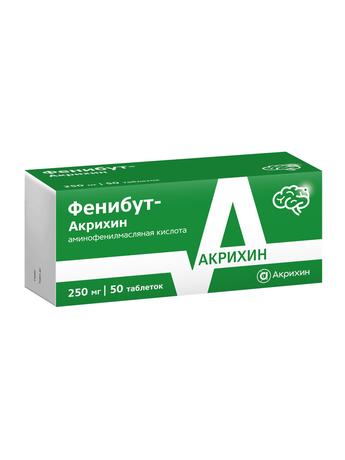 Фото Фенибут-Акрихин, таблетки 250 мг, 50 шт.