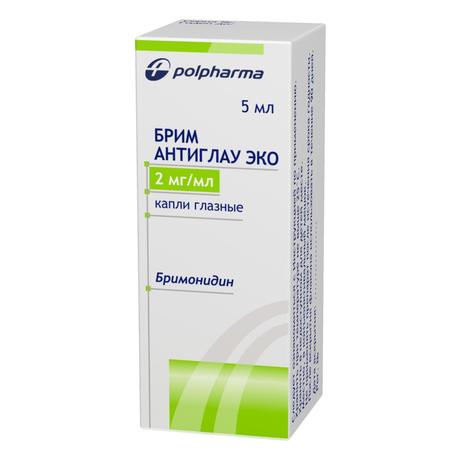 Фото Брим Антиглау ЭКО, капли глазные 2 мг/мл, 5 мл