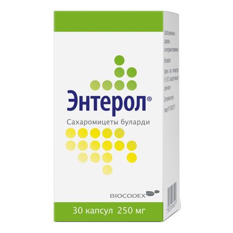 Фото Энтерол, капсулы 250 мг, 30 шт.