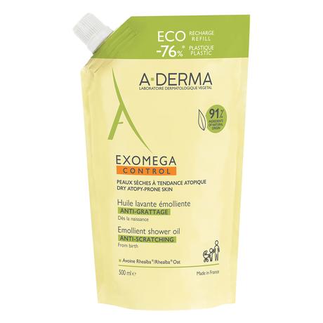 Фото A-Derma Exomega Control масло для душа смягчающее (сменый блок) 500 мл