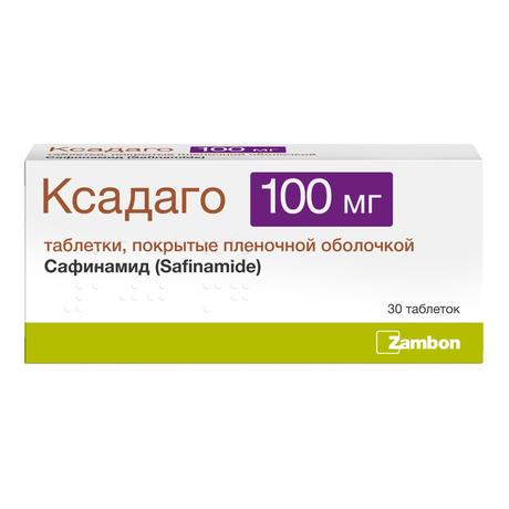 Фото Ксадаго, таблетки покрыт. плен. об. 100 мг, 30 шт