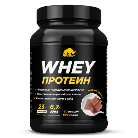 Фото WHEY Протеин, порошок (молочный шоколад) 900 г, 1 шт.