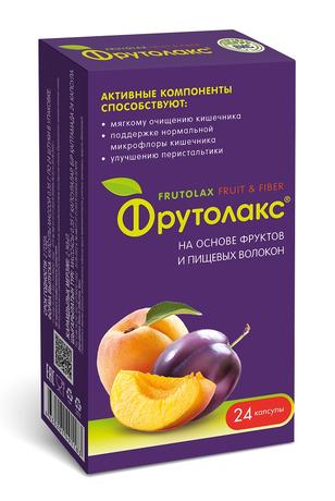 Фото Фрутолакс, капсулы 0,35 г, 24 шт.