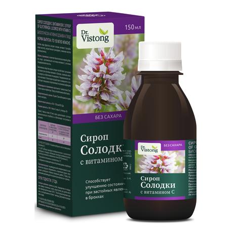 Фото Dr.Vistong, сироп Солодки с витаминами, 150 мл