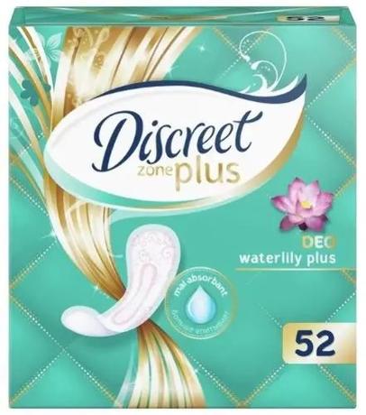 Фото Прокладки ежедневные Discreet Plus Део, Водная лилия плюс, 52 шт.