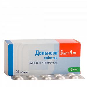 Фото Дальнева, таблетки 5 мг+4 мг, 90 шт.