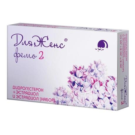Фото ДляЖенс фемо, таблетки покрыт. плен. об. набор 10 мг +2 мг и 2 мг, 28 шт.