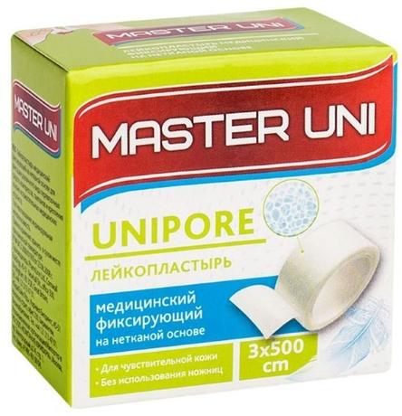 Фото Master Uni Unipore, лейкопластырь на нетканой основе 3 х 500 см