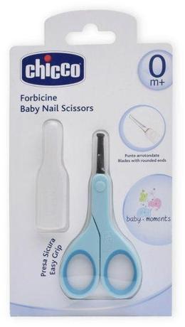 Фото Chicco Ножницы детские из нержавеющей стали, с закругленными концами, голубые 0 мес+