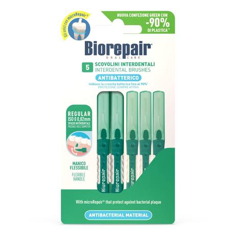 Фото Biorepair Scovolini Interdentali Cilindrici/Цилиндрические межзубные ершики 0.82 мм, 5 шт.