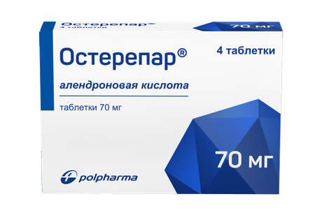 Фото Остерепар, таблетки 70 мг, 4 шт.