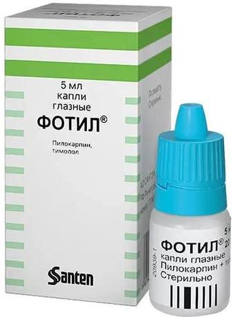 Фото Фотил, капли глазные 20 мг/мл+5 мг/мл, 5 мл