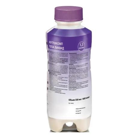 Фото Нутрикомп Гепа Ликвид, смесь жидкая (шоколад) 500 мл, 1 шт.