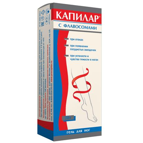 Фото Капилар, гель для ног с флавосомами, 30 г