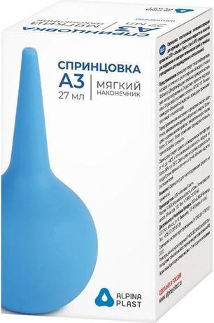 Фото Альпина Пласт, спринцовка А3 с мягким наконечником ПВХ, 27 мл