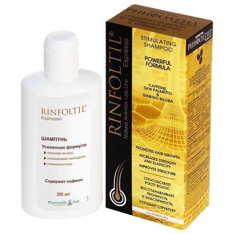 Фото Ринфолтил Усиленная Формула от выпадения волос с кофеином, шампунь, 200 мл