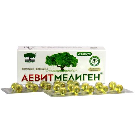 Фото Аевит Мелиген, капсулы 200 мг, 20 шт.
