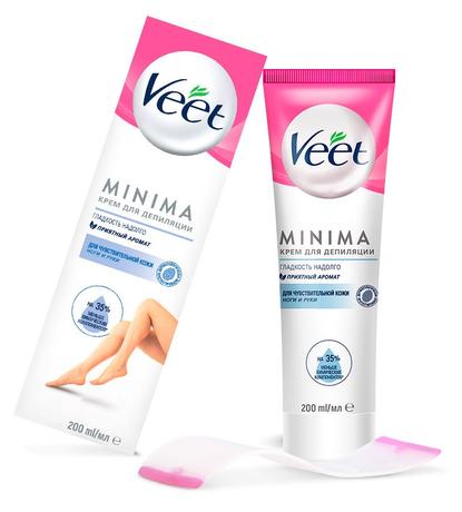 Фото Veet MINIMA, крем для депиляции для чувствительной кожи, 200 мл