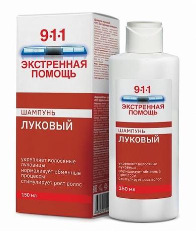 Фото 911 Экстренная помощь шампунь луковый п/выпадения волос шампунь 150 мл №1