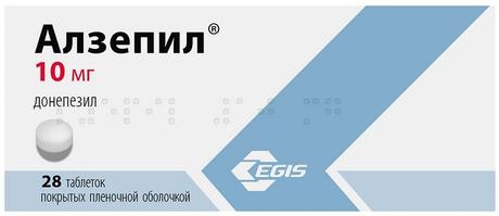 Фото Алзепил таблетки, покрытые пленочной оболочкой 10 мг, 28 шт.