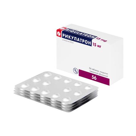 Фото Рикулатрон, таблетки покрытые пленочной оболочкой 15 мг, 56 шт.