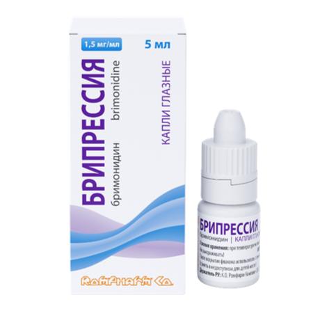 Фото Брипрессия, капли глазные 1.5 мг/мл флакон, 5 мл