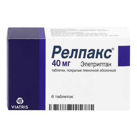 Фото Релпакс, таблетки покрыт. плен. об. 40 мг, 6 шт.
