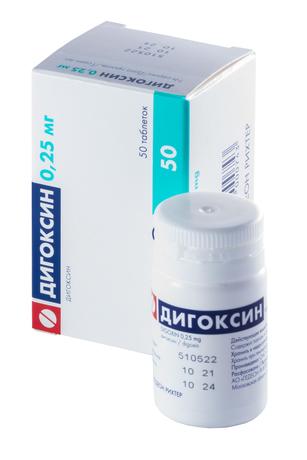 Фото Дигоксин, таблетки 0,25 мг, 50 шт.