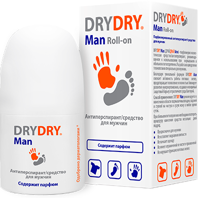 Фото Драй Драй Мен, антиперспирант для мужчин, 50 мл