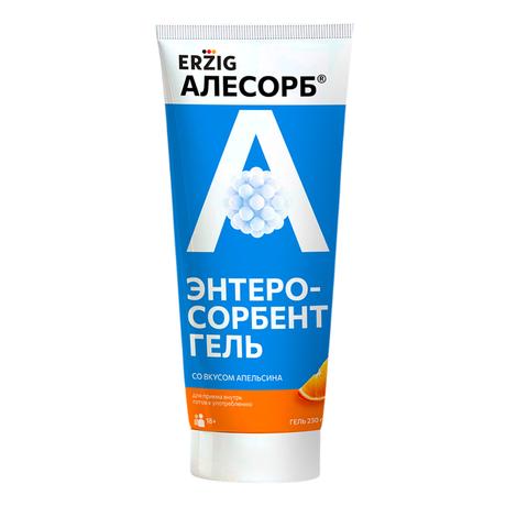 Фото Алесорб Энтеросорбент гель Эрциг, для приема внутрь (со вкусом апельсина), туба 230 г