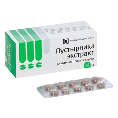 Фото Пустырника экстракт, таблетки 14 мг, 100 шт. (Татхимфармпрепараты)