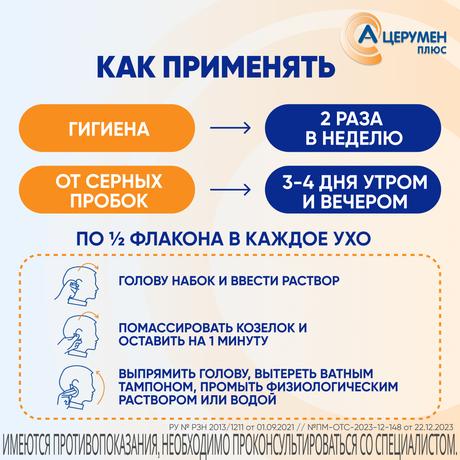 Фото А-Церумен Плюс, капли ушные, 2 мл, 10 шт.