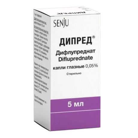 Фото Дипред, капли глазные 0,05 % флакон 5 мл, 1 шт.