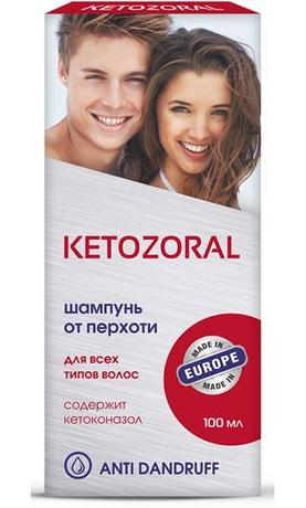 Фото Кетозорал, шампунь от перхоти для всех типов волос, 100 мл