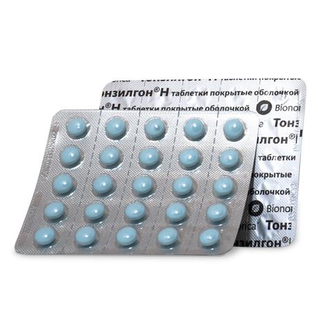 Фото Тонзилгон Н, таблетки покрытые оболочкой, 50 шт.