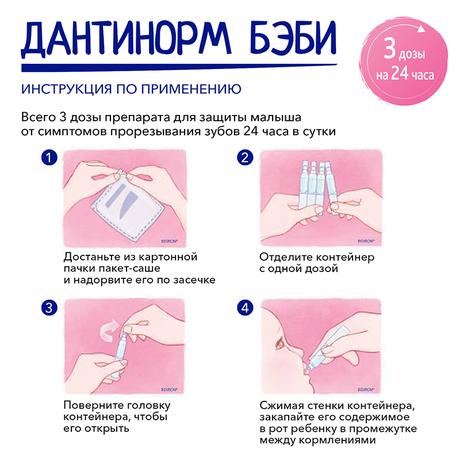 Фото Дантинорм Бэби, раствор, пакеты-саше 1 мл, 30 шт.
