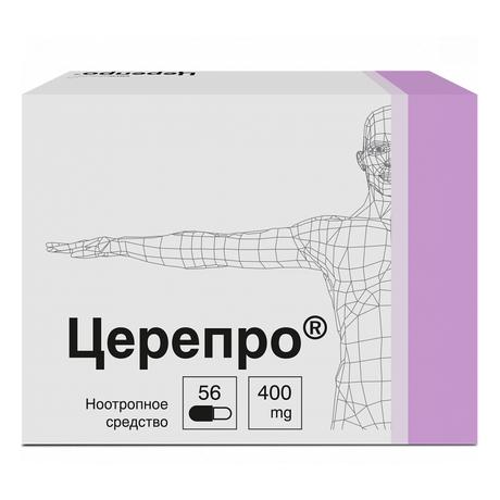 Фото Церепро, капсулы 400 мг, 56 шт.
