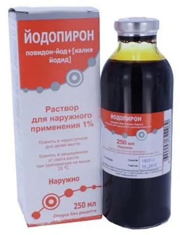 Фото Йодопирон, раствор 1%, 250 мл