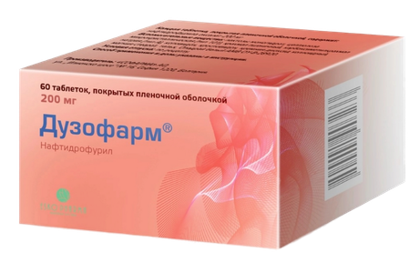 Фото Дузофарм таблетки, покрытые пленочной оболочкой, 200 мг, 60 шт.