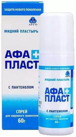 Фото АфаПласт Плюс, жидкий пластырь с пантенолом и серебром, 60 г